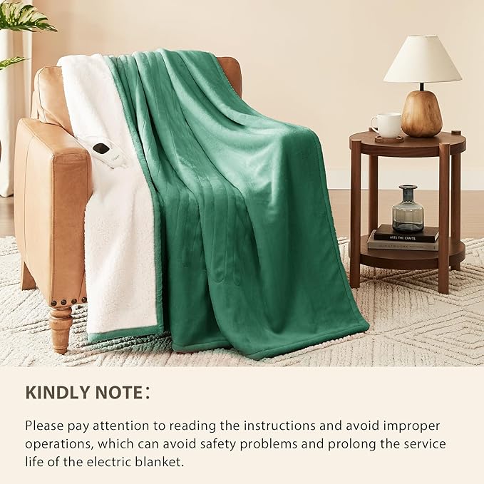 Homemate Electric Heated Blanket Full Size - Image 6