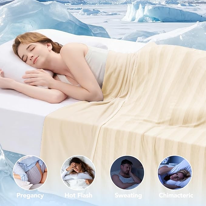 GOHERO Cooling Blanket Queen Size- 90"x90" Summer Cooling Throw Blanket - Image 4