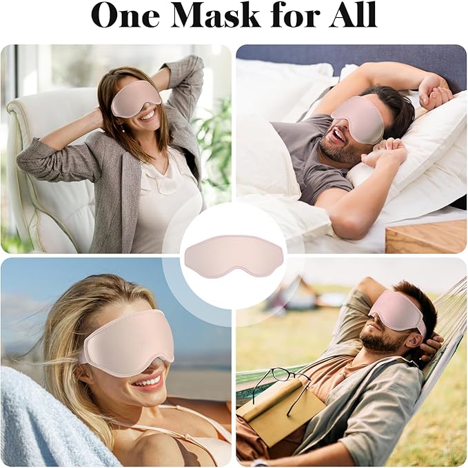 Fygrip 3D Eye Mask Sleep Mask for Men & Women, 100% Pressure-Free & Light - Image 8