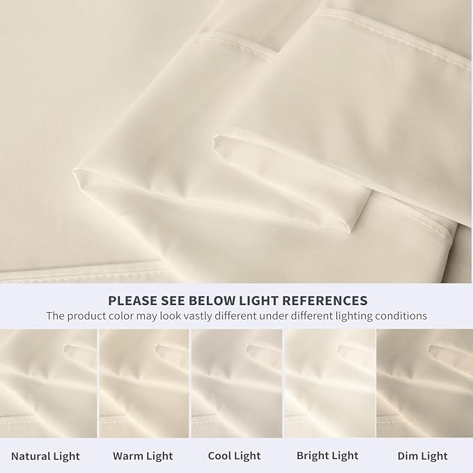 Maple&Stone Full Flat Sheet 6 Pack, Premium Soft & Breathable, Brushed - Image 4