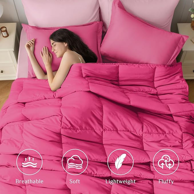 JOLLYVOGUE California King Comforter Set, Ultra-Soft Bed in a Bag 7 Pieces - Image 2