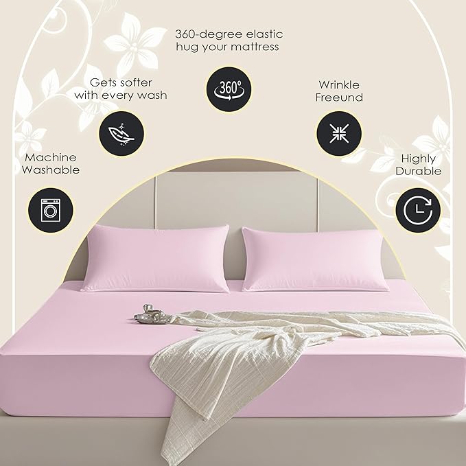 FreshCulture Twin XL Fitted Sheet Only – Premium Hotel-Quality Fitted Sheet - Image 4