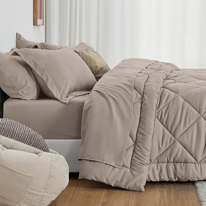Love's cabin Twin Comforter Set Burlwood, 5 Pieces Twin Bed in a Bag, All - Image 3