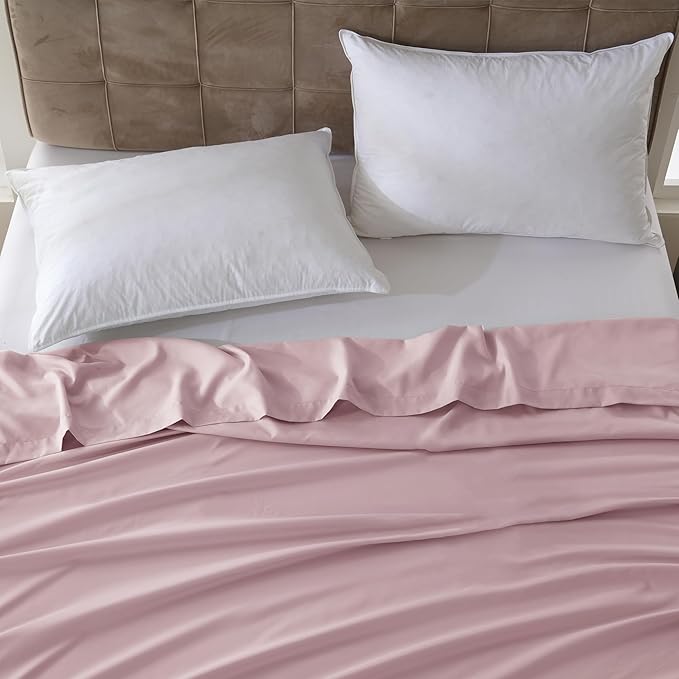 ZPECC King Flat Sheet Only 1 Pack, Durable Pink Top Bed Sheets Hypoallergenic - Image 7