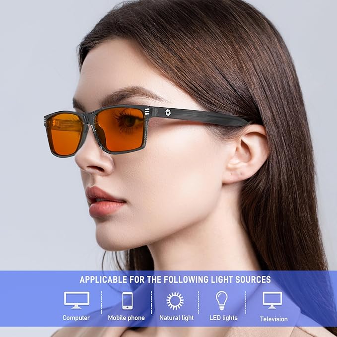 ANYLUV Blue Light Glasses Men Woman, Eye Strain Relief Eye Protection - Image 2