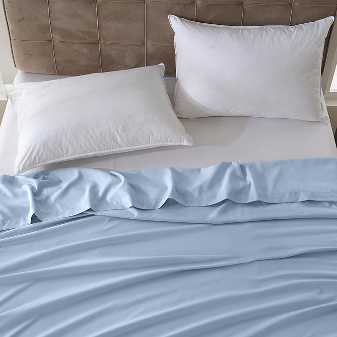 ZPECC King Flat Sheet Only 6 Pack, Durable Light Blue Top Bed Sheets - Image 7