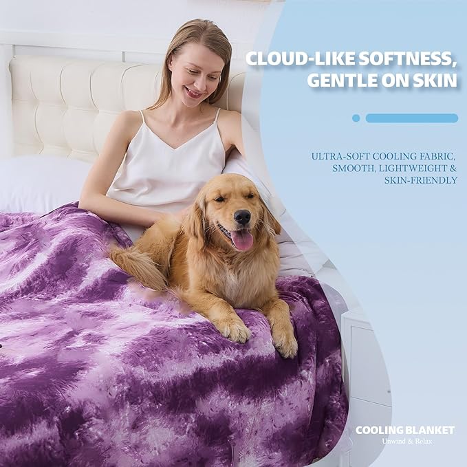 Cooling Blanket Twin Size for Hot Sleepers Ultra Lightweight & Breathable - Image 2