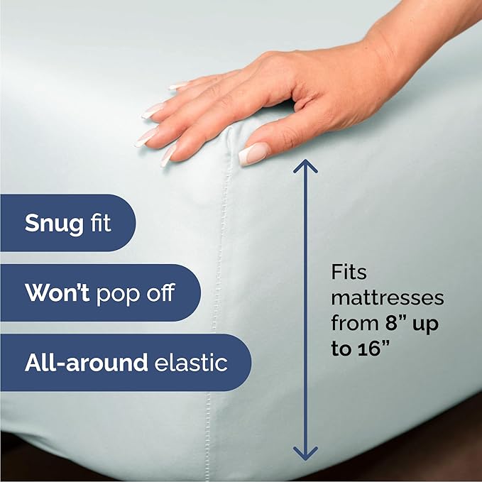 Queen Size 4 Piece Sheet Set - Image 3