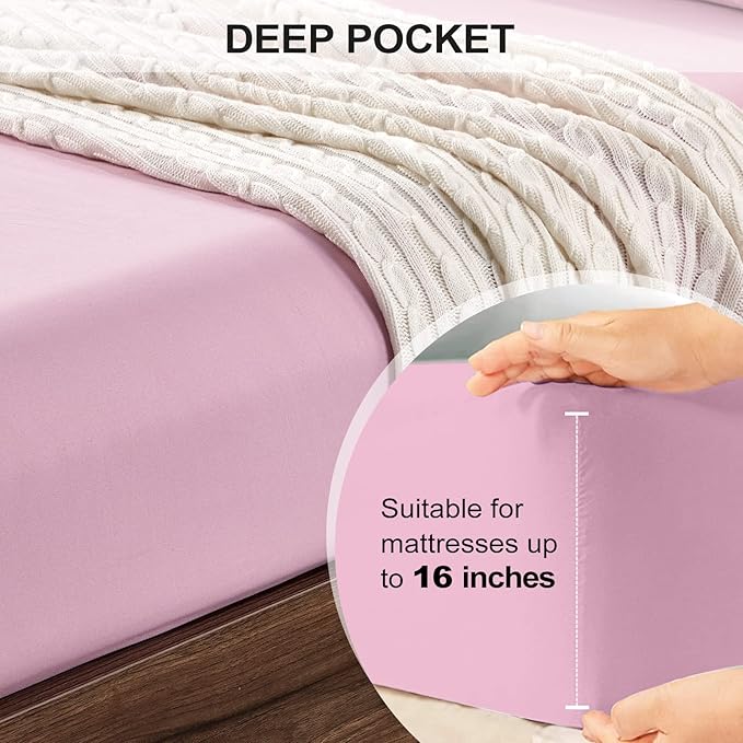 FreshCulture Queen Fitted Sheet Only 2 Pack - Image 4