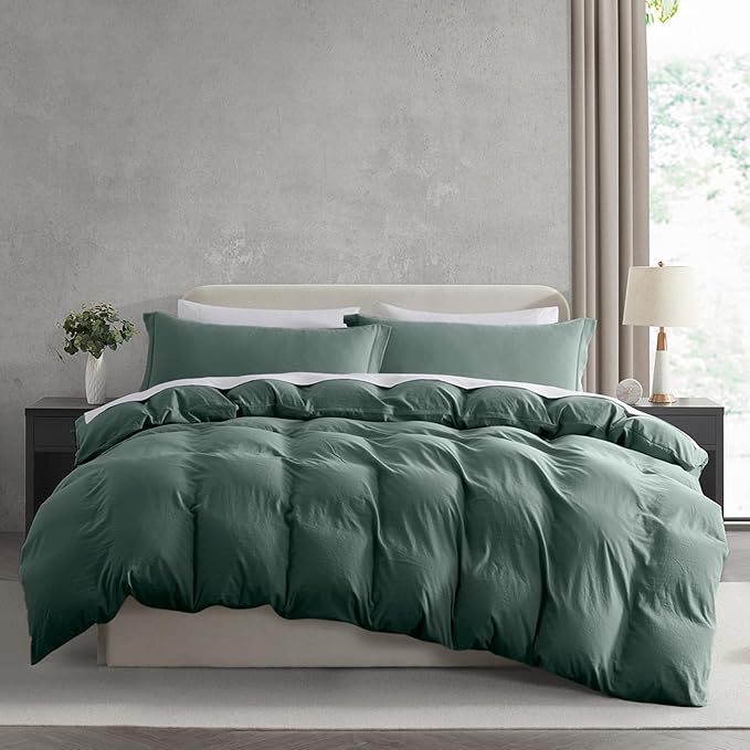 Nestl Forest Green California King Duvet Cover Sets by Nestl