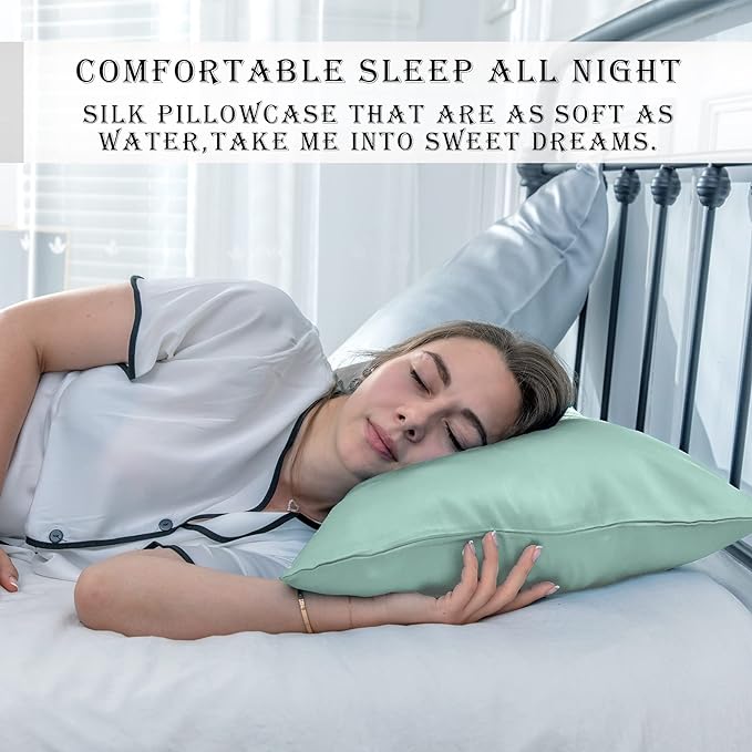 Silk Pillow Cases 2 Pack Soft Breathable and Sliky King Size Pillow Cases Set - Image 6