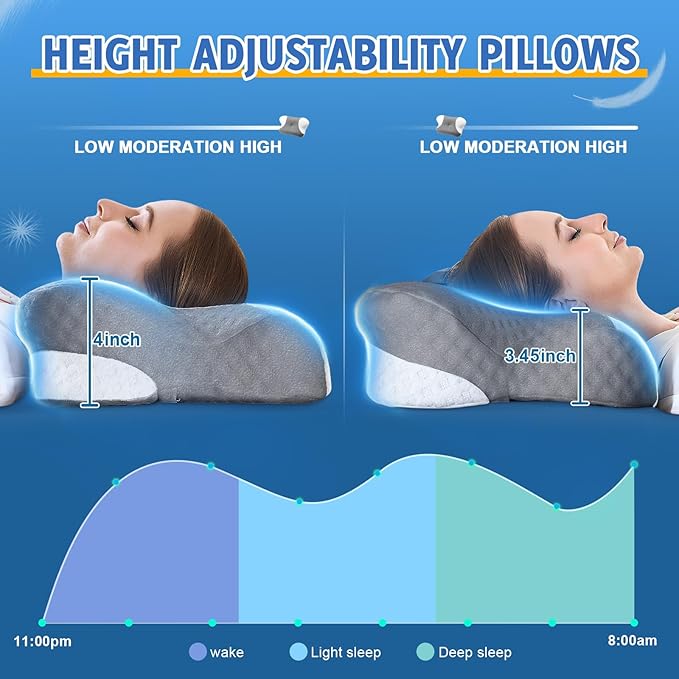 Cervical Neck Pillows with Memory Foam - Image 5