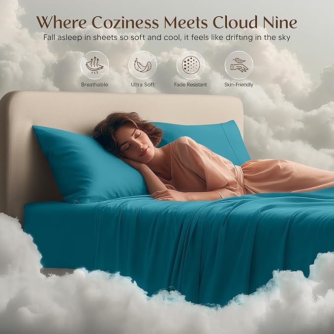 Utopia Bedding Queen Size Sheet Set – 4 Piece Bed Sheets, Soft and Breathable - Image 6