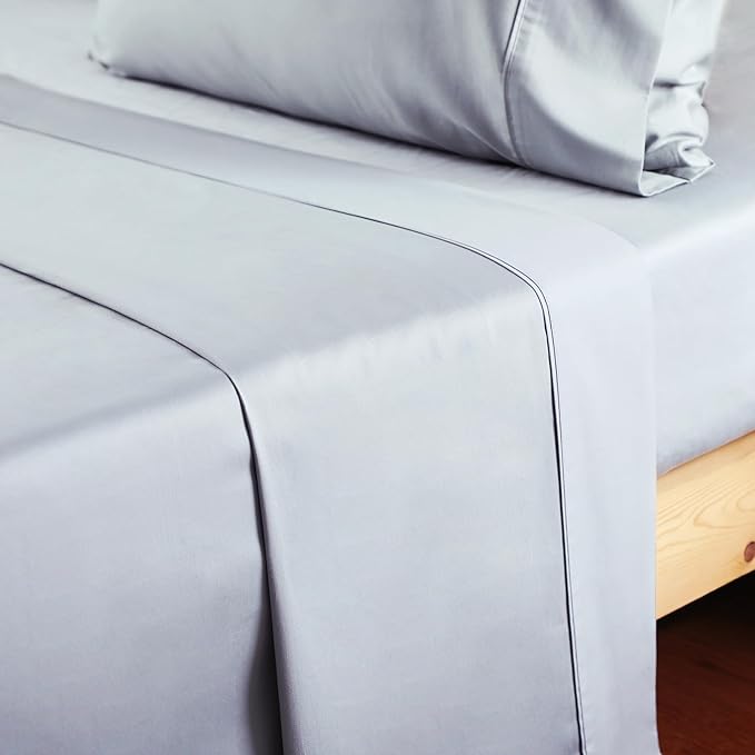 Cotton Cal King Flat Sheet Only, 600 Thread Count 100% Egyptian Cotton Top - Image 5