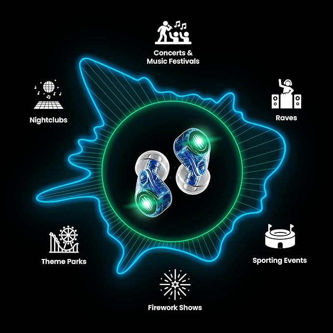 Eargasm Earlights Light Up High Fidelity LED Earplugs - Image 9