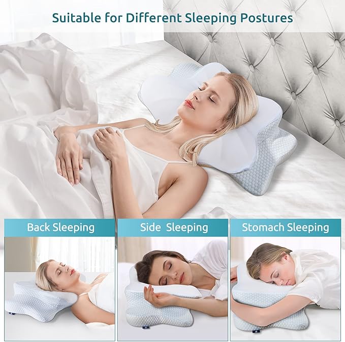 DONAMA Cervical Pillow for Neck and Shoulder Pain Relief, Cooling Contour - Image 3