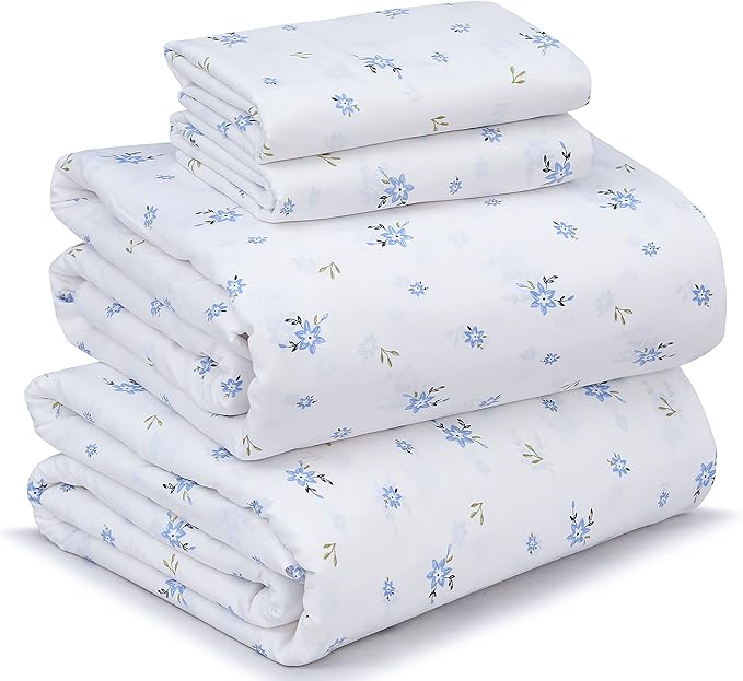 RUVANTI 100% Cotton Sheets – King Size Percale Bedding, Cooling & Breathable by Ruvanti