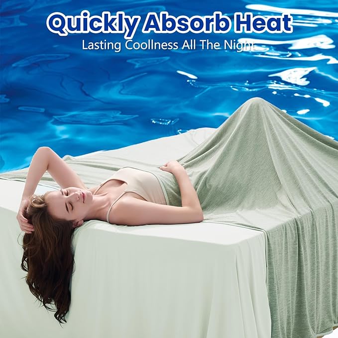 TOPCEE Cooling Blanketfor Night Sweats Absorbs Heat to Keep Adults, Children - Image 2
