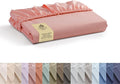 Linen Home 100% Cotton Percale Weave Fitted Sheet, King Size, English Rose by LINENHOME