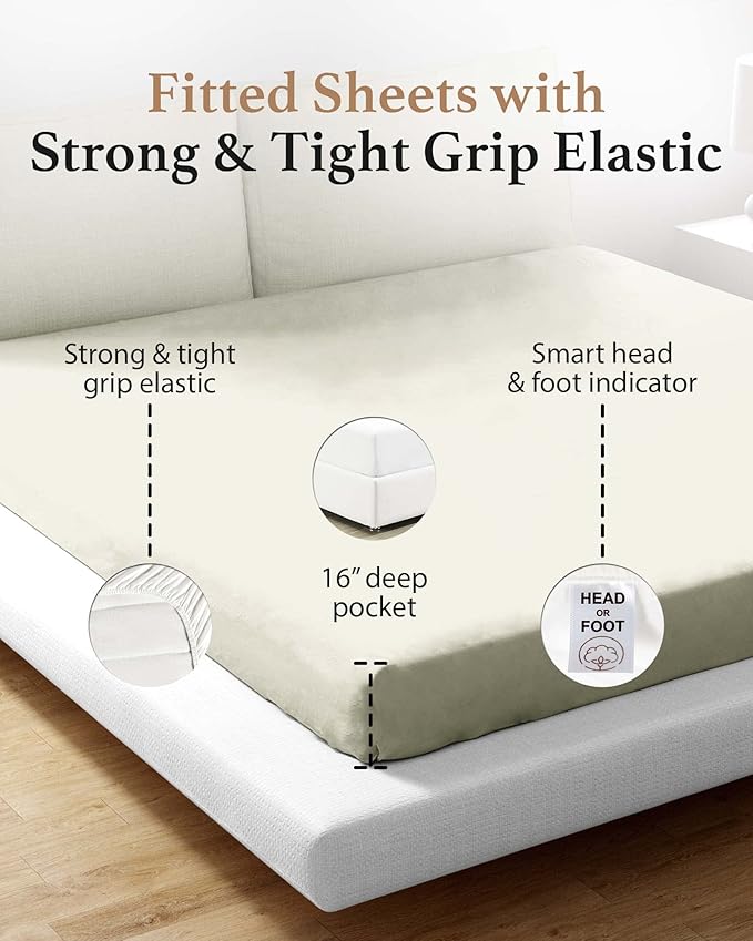 Good Sleep Bedding Queen Size Fitted Sheet Only - Image 4
