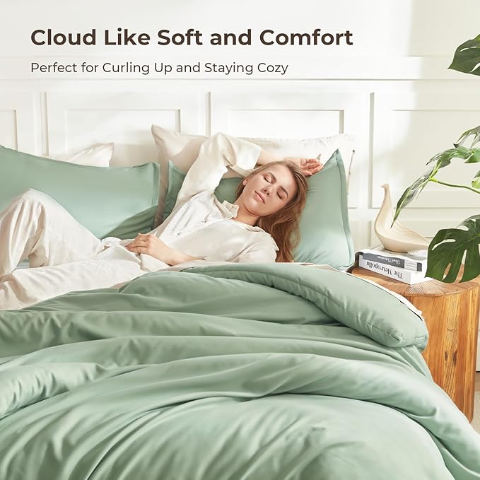 Litanika Twin XL Comforter Set Sage Green, 2 Pieces Extra Long Dorm Bedding Sets - Image 7