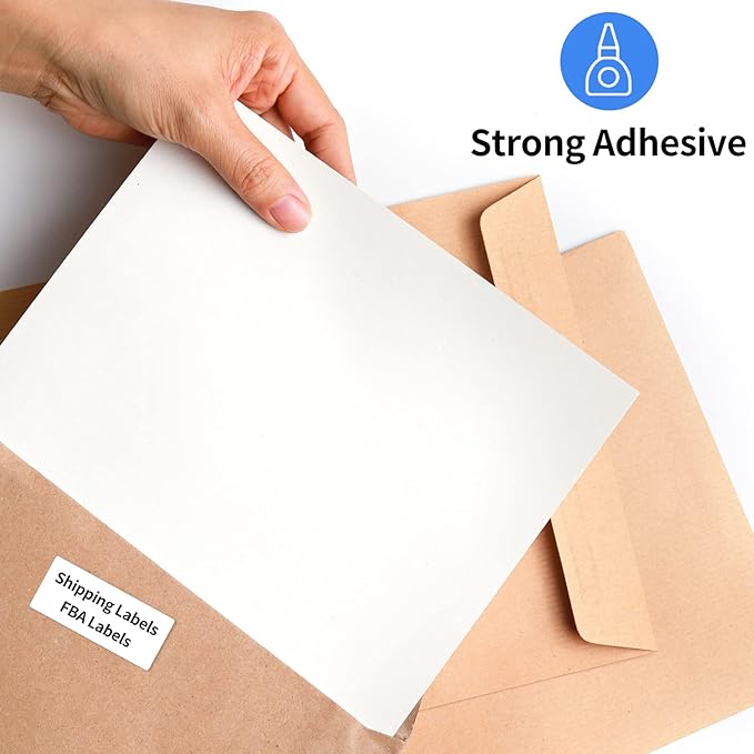 1" x2-5/8 Shipping Address Labels, Blank Mailing Labels, 30-UP White Self-Adhesive Name Tag Stickers for Inkjet and Laser Printer [100 Sheet 3000 Labels]-DeskoryOffice