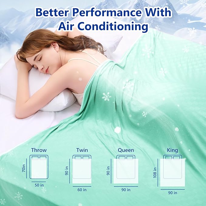 Topcee Cooling Blanket Throw- 50"x60" Summer Cooling Throw Blanket - Image 7