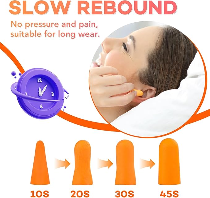 VOISEN Ear Plug, 500 Pairs Ear Plugs - Image 3