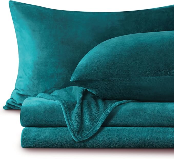 BEDELITE Flannel Sheets King Size Teal by BEDELITE