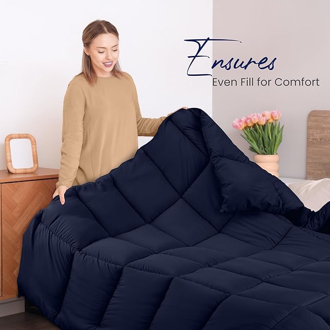 Utopia Bedding Comforters Twin Size, All Season Duvet Insert, Down Alternative - Image 4