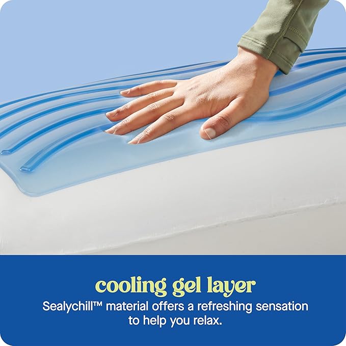 Sealy Dreamlife King Size Memory Foam Cooling Pillow - Image 4