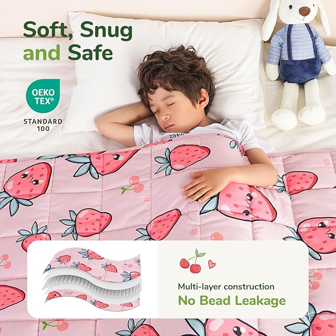 Sivio Weighted Blanket 5lbs, Cooling Weighted Throw Blanket, Breathable Heavy - Image 3