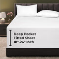 Royale Linens Extra Deep Pocket Queen Fitted Sheet Only by ROYALELINENS