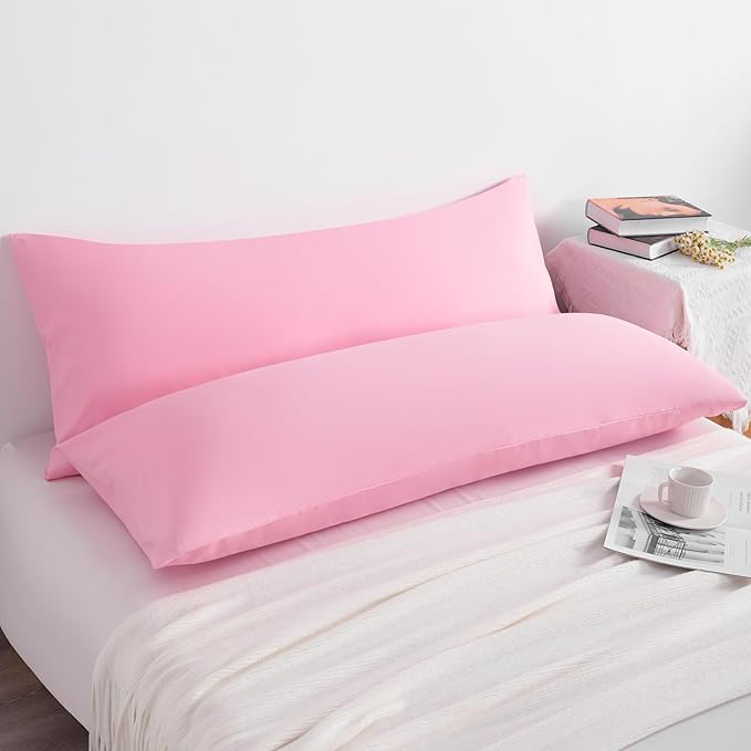 NTBAY Body Pillow Cases Set of 2, 2 Pack Brushed Microfiber 20x54 Pillow Cases - Image 5