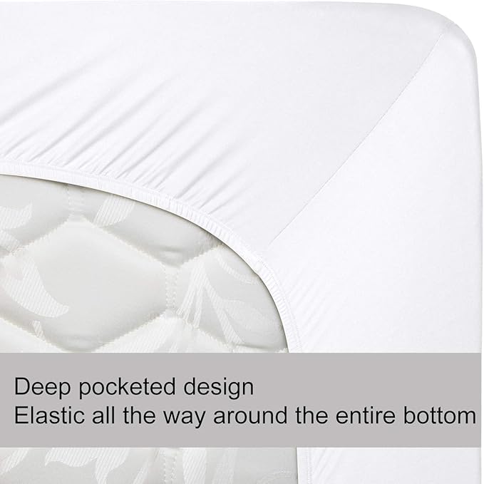 Soft Stretch Full Size Fitted Sheet Only - Image 5