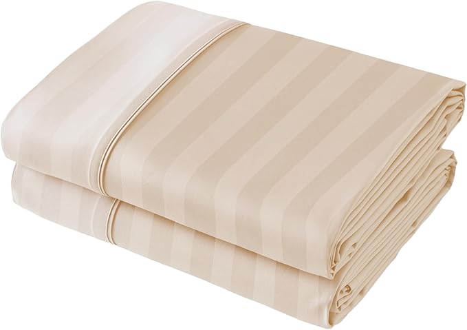 Flat Sheet Only 2 Pack, Queen Size 400 Thread Count 100% Egyptian Cotton Flat by ShunjieHome
