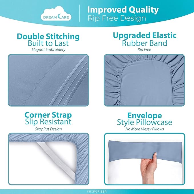 DREAMCARE California King Sheet Sets - Image 6