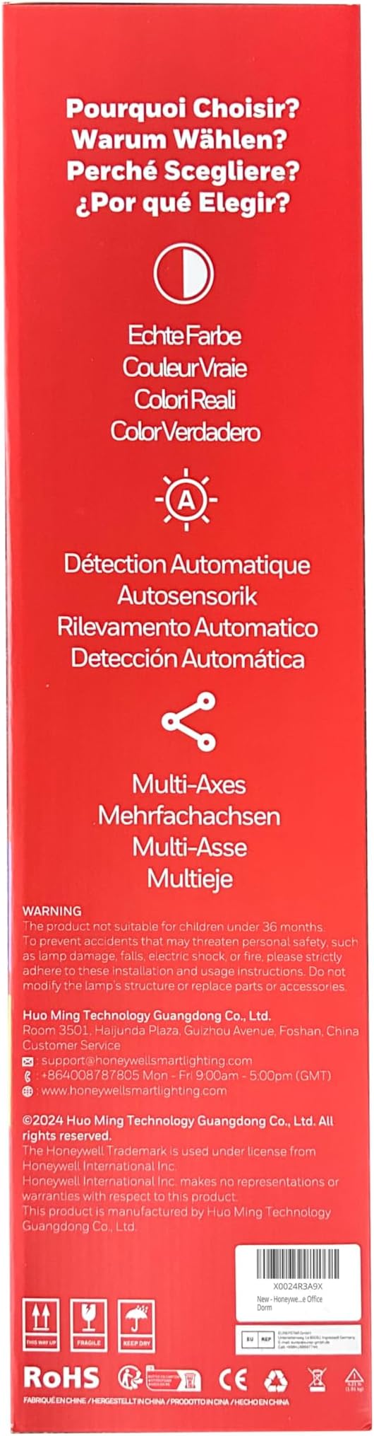 Honeywell Desk Lamp for Home Office, H4 Sunturalux™ Eye-Caring LED Desk Light, 700LM Dimmable Desk Lamp with Timer, Adjustable Desk Reading Light, Touch Auto Dimming Table Lamp for Study, Bedroom-DeskoryOffice