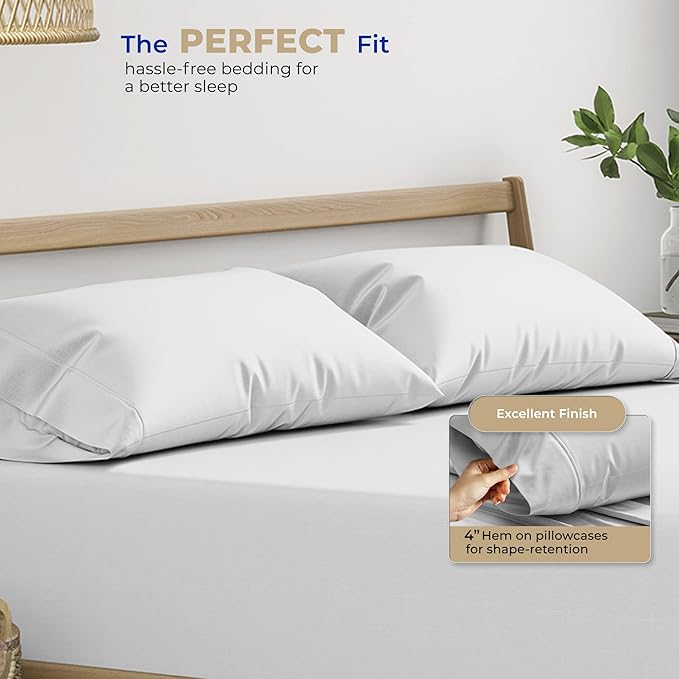 Thread Spread 100% Cotton Pillow Cases Queen Size Set of 2 - Image 4