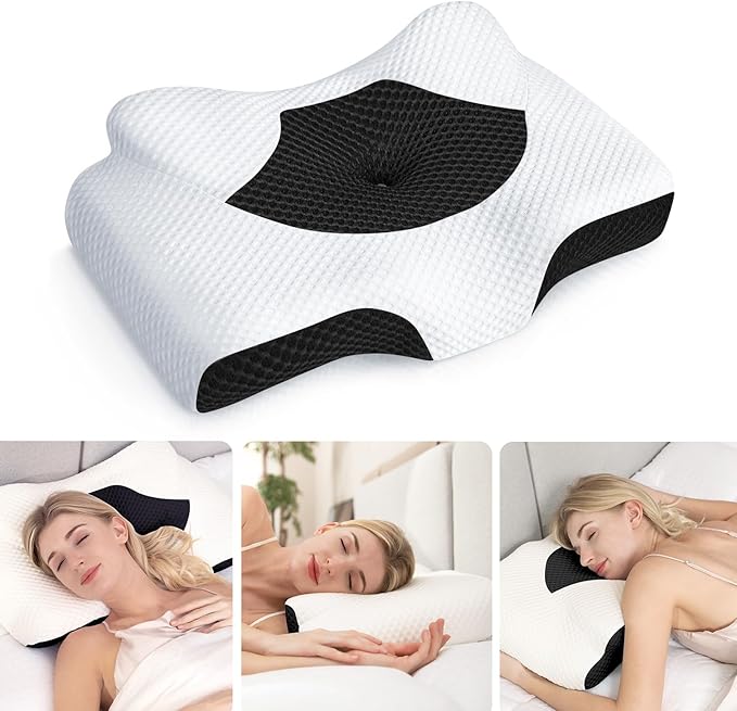 Osteo Cervical Pillow for Neck Pain Relief, Hollow Design Odorless Memory Foam by OSTEO