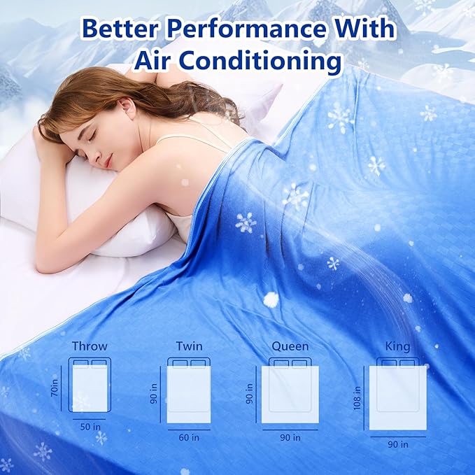 Topcee Cooling Blanket Throw- 50"x60" Summer Cooling Throw Blanket - Image 7