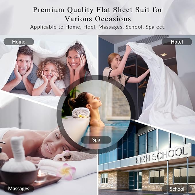 Royale Linens California King Flat Sheet - Image 5