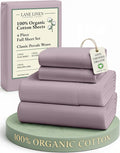 LANE LINEN Eco Friendly 100% Organic Cotton Bed Sheets Full Size, Fully by LaneLinen