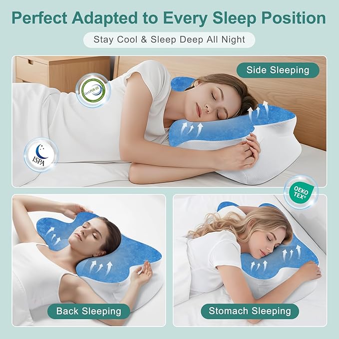 DONAMA Cervical Neck Pillow- Ergonomic Pillows - Image 6