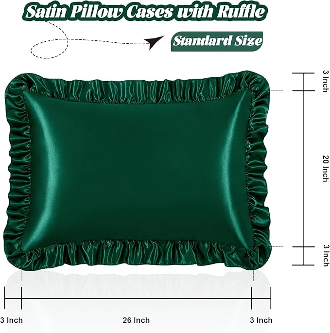 Homiest Ruffle Satin Pillowcase - Image 3