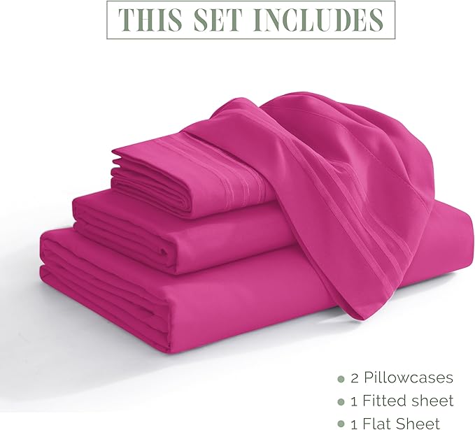 Elegant Comfort Luxurious 1500 Premium Hotel Quality Microfiber Three Line - Image 3
