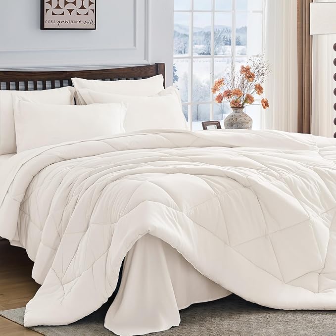 HEVUMYI Ivory Full Comforter Set by HEVUMYI