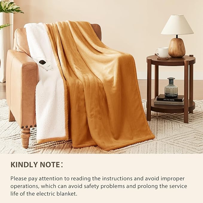 Homemate Electric Heated Blanket Queen Size - Image 6