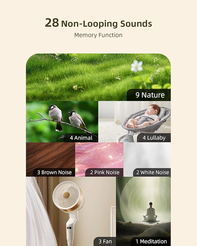 Sunset Scene White Noise Sound Machine, Wall Plug in White Noise Machine - Image 3