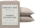 Karissa Mae Cooling Bamboo Viscose Standard Size Pillowcase Set | 100% by KARISSAMAE